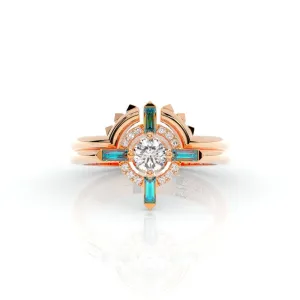Outlaw's Ring Set- 14k Yellow Gold Video Game Inspired Rings