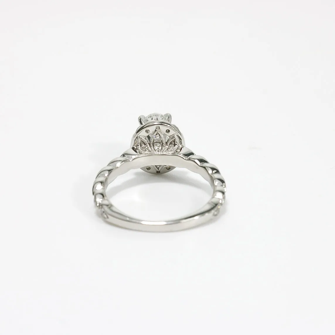 OVAL NATURAL DIAMOND ENGAGEMENT RING