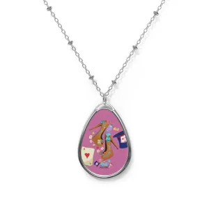 Oval Necklace 'Eat me drink me'