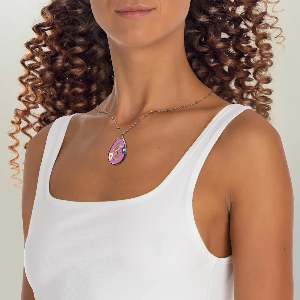 Oval Necklace 'Eat me drink me'