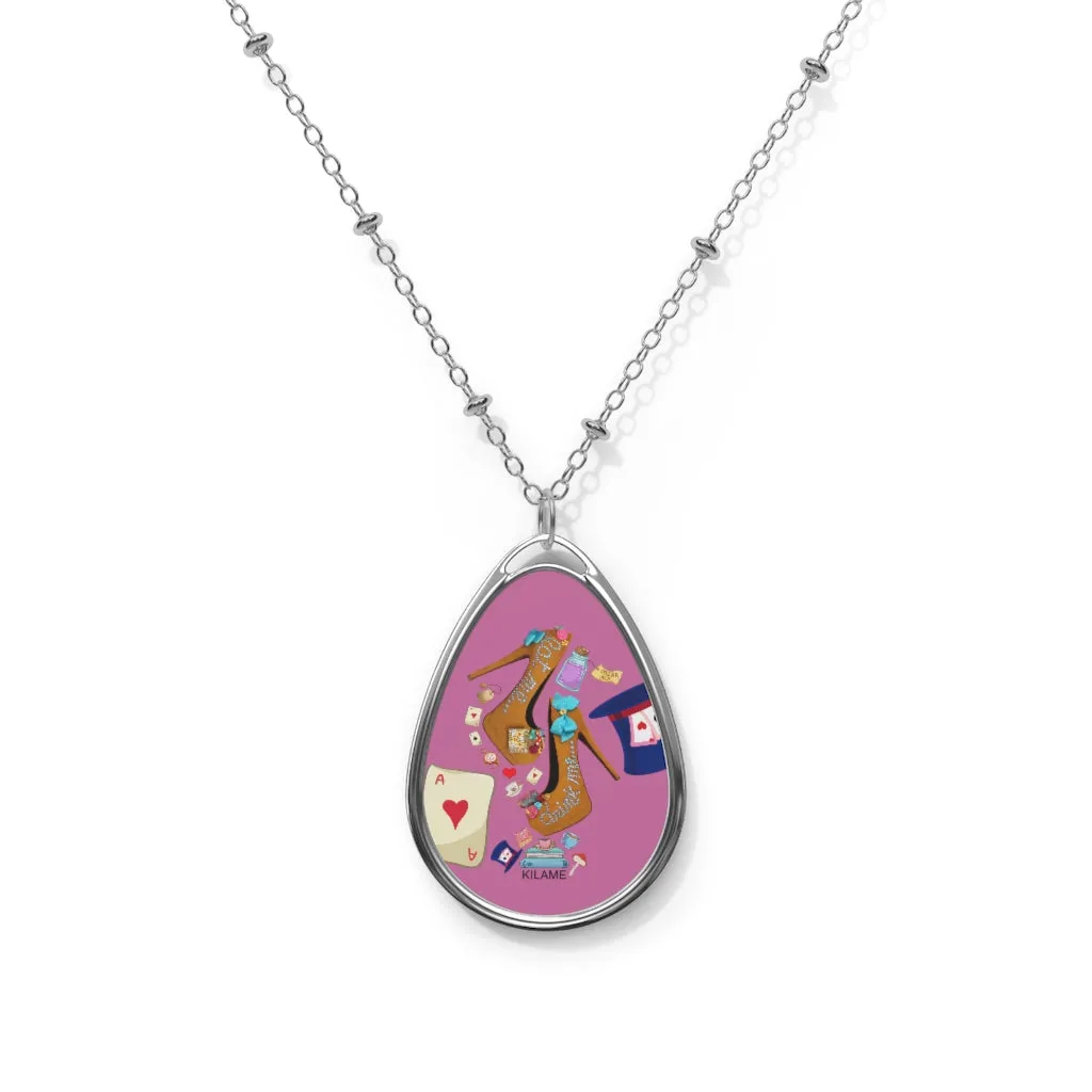 Oval Necklace 'Eat me drink me'
