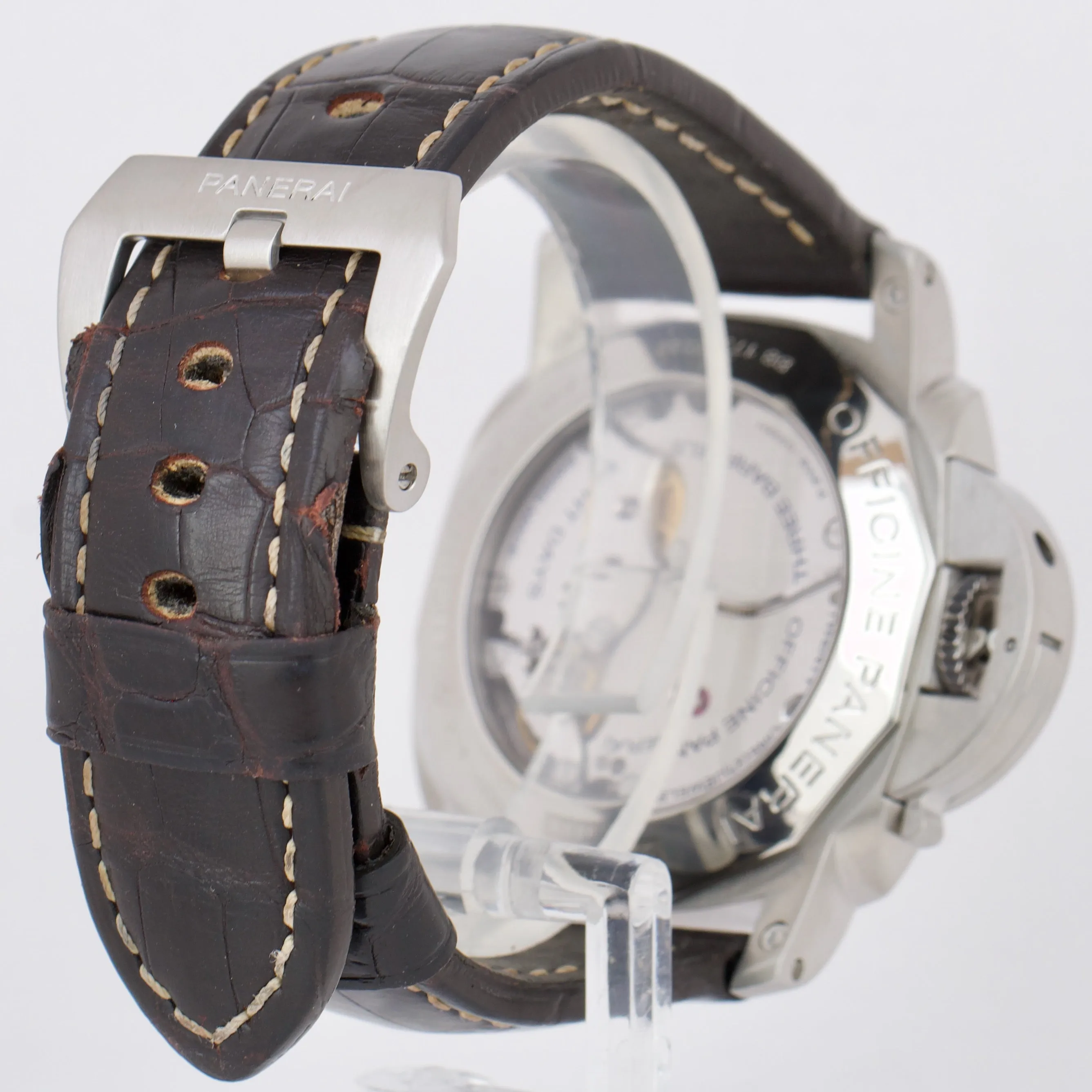 Panerai PAM 233 Luminor Marina 1950 GMT 8 Days 44mm Stainless Watch PAM00233