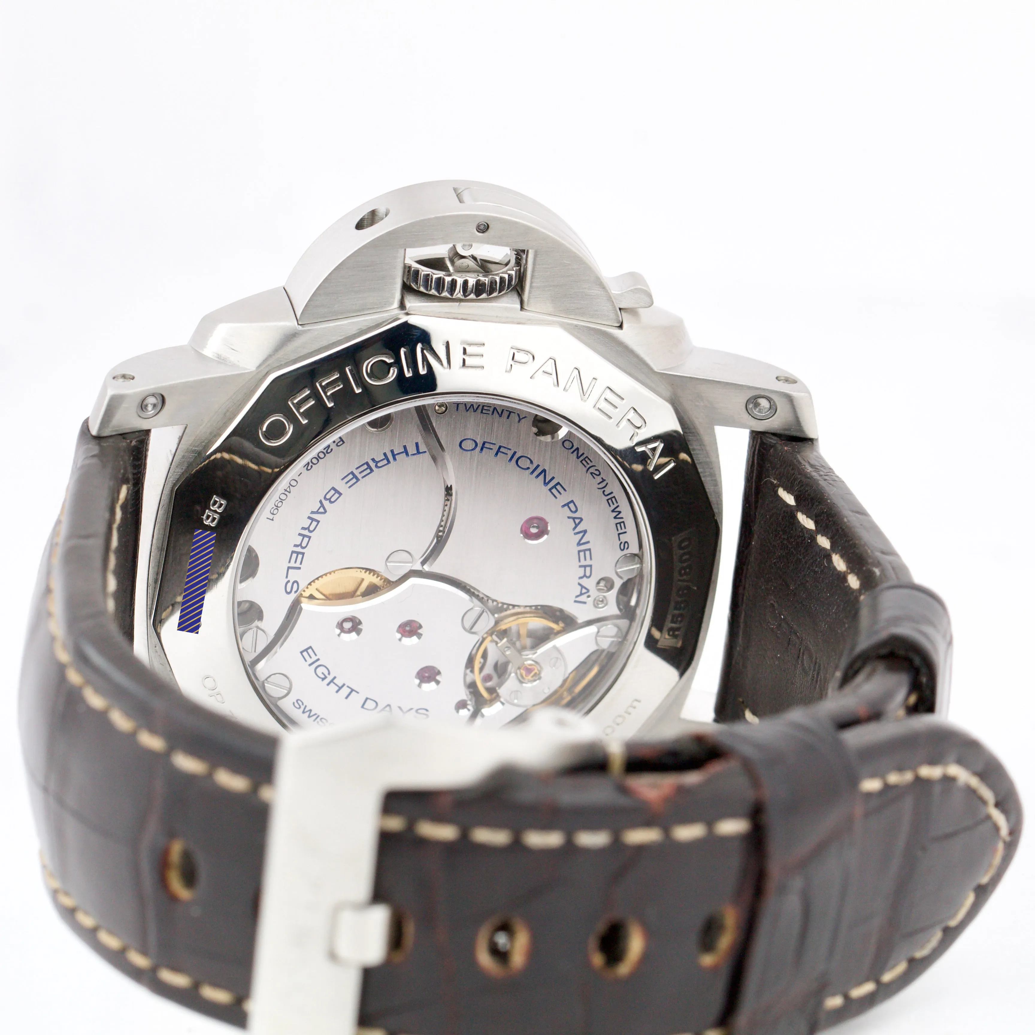 Panerai PAM 233 Luminor Marina 1950 GMT 8 Days 44mm Stainless Watch PAM00233