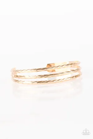 Paparazzi Eastern Empire - Gold Bracelet
