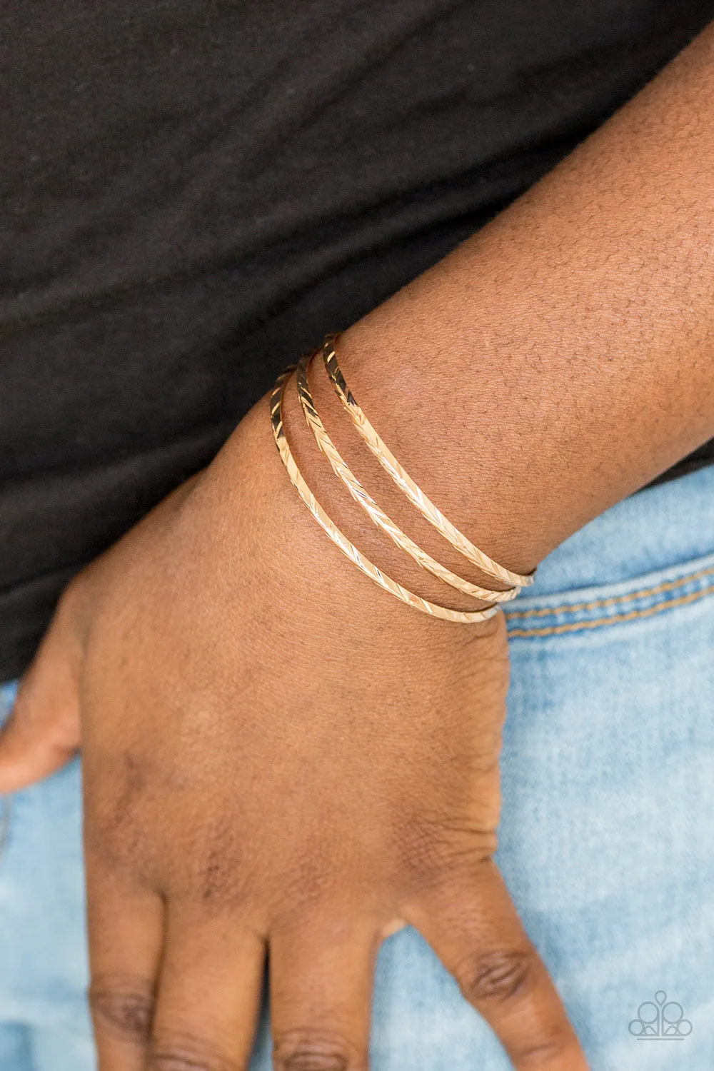 Paparazzi Eastern Empire - Gold Bracelet