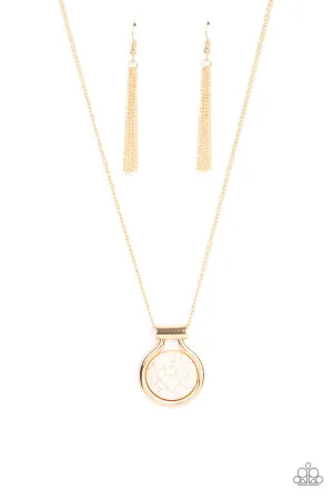 Patagonian Paradise Gold Paparazzi Necklace