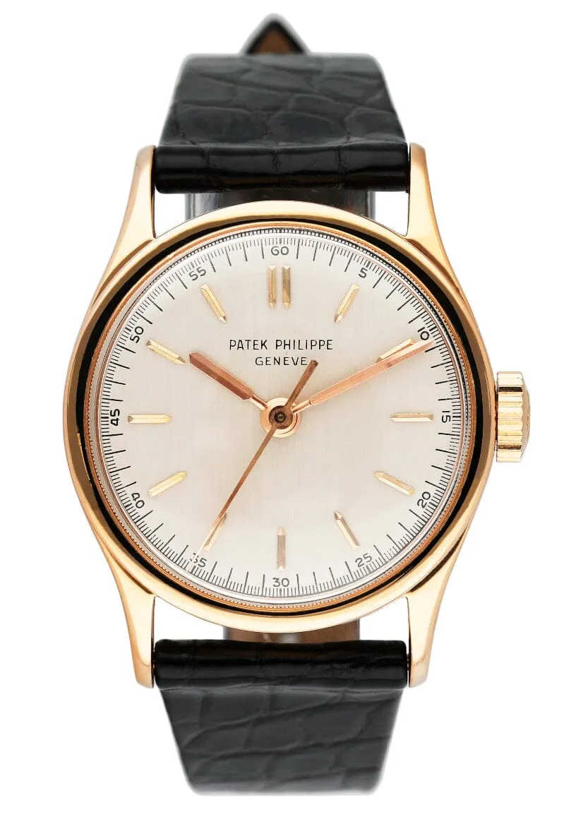 Patek Philippe Calatrava 2457 18K Rose Gold Mens Watch