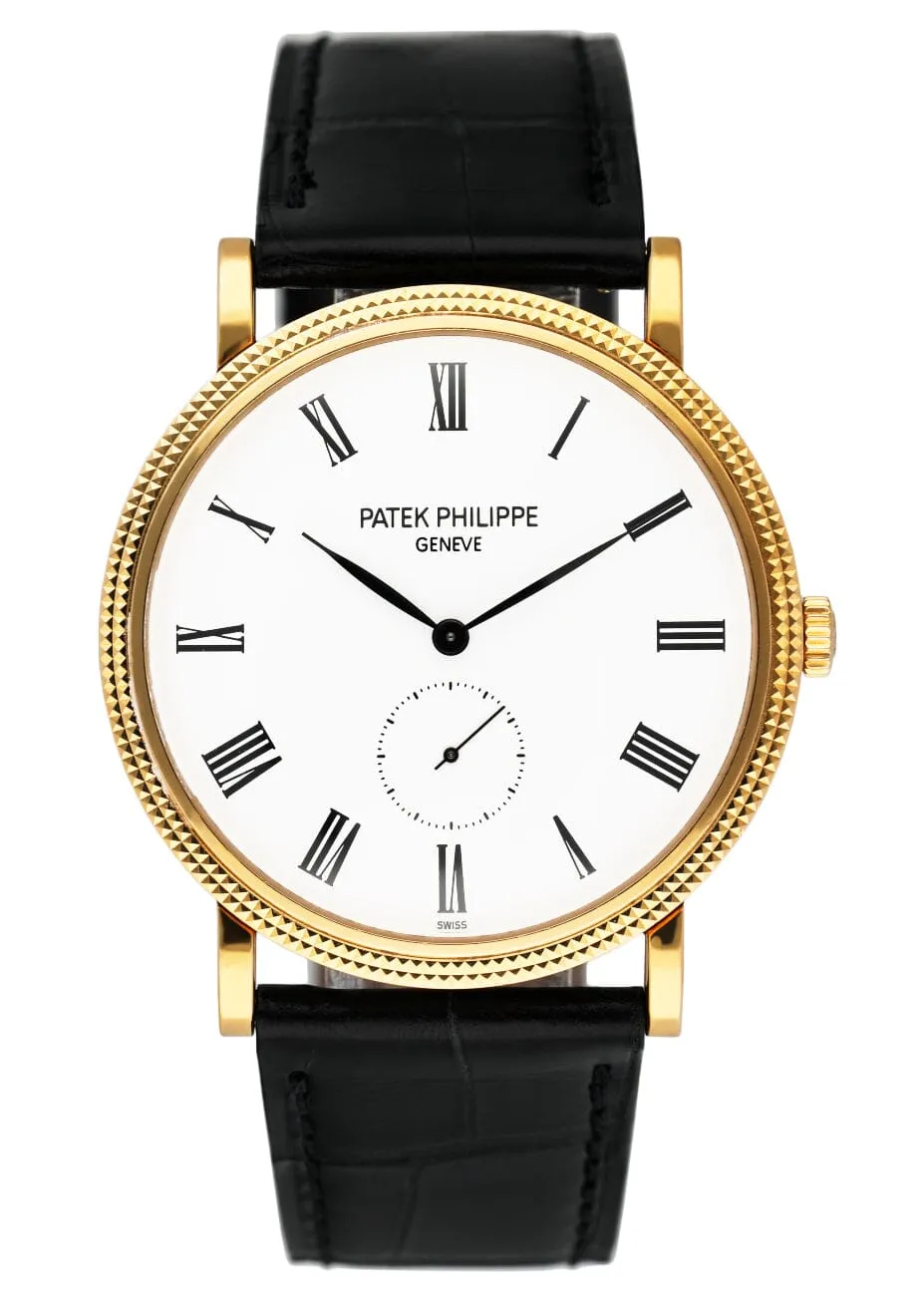 Patek Philippe Calatrava 5119J 18K Yellow Gold Mens Watch Papers