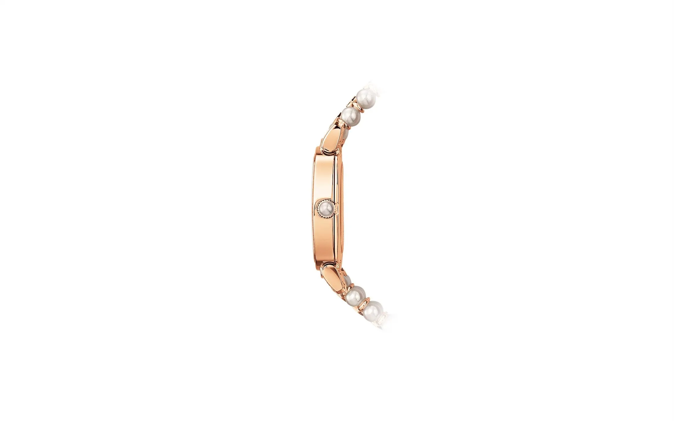 Patek Philippe Ladies Gondolo Haute Joaillerie, 18kt Rose Gold set with diamonds and Akoya pearls, 31 × 34.8mm, Ref# 7042/100R-010