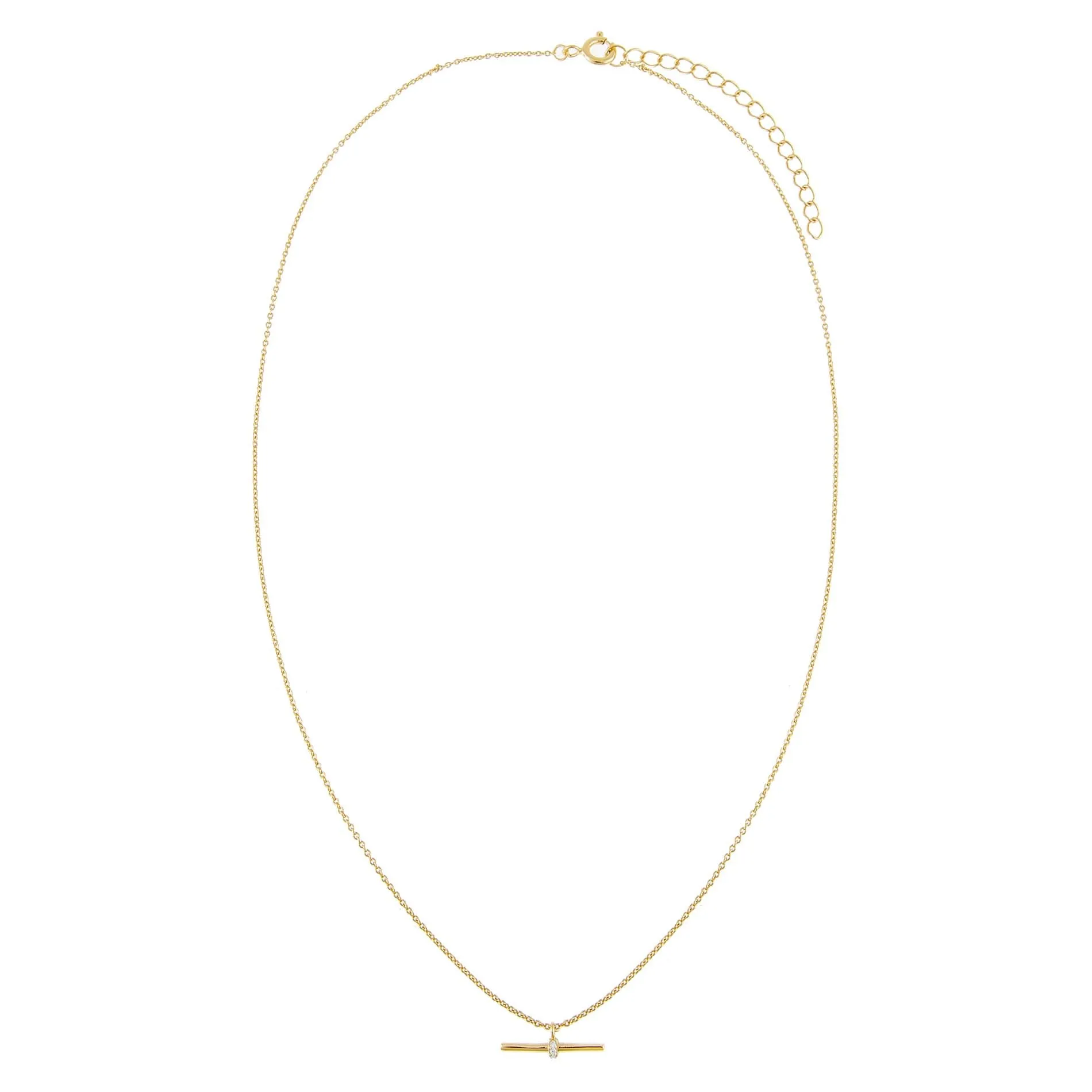 Pavé Bar Necklace