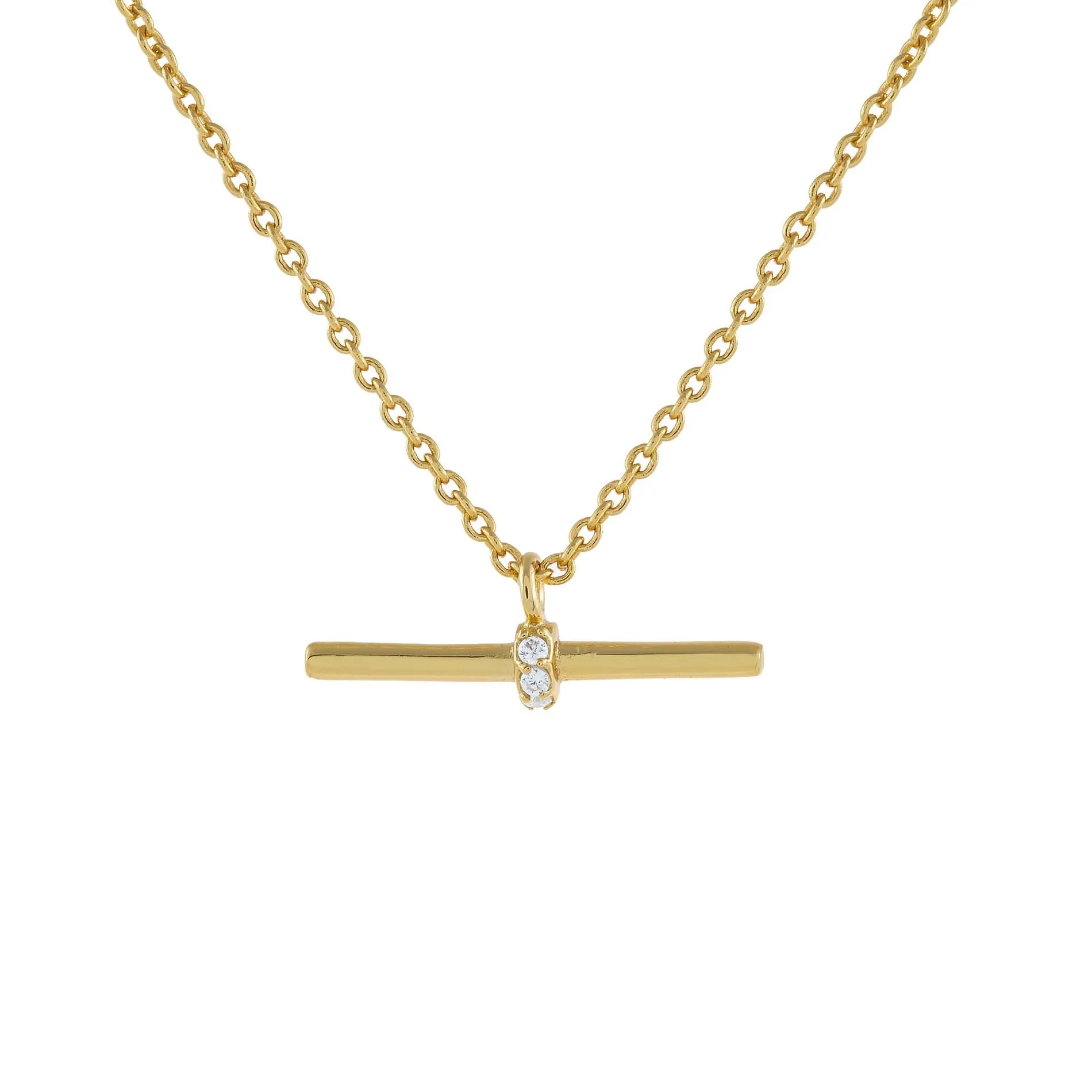 Pavé Bar Necklace