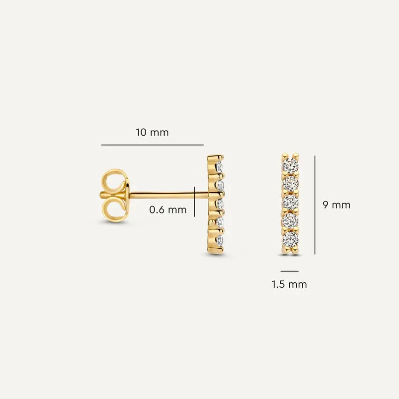 Pavé Cubic Zirconia Bar Set