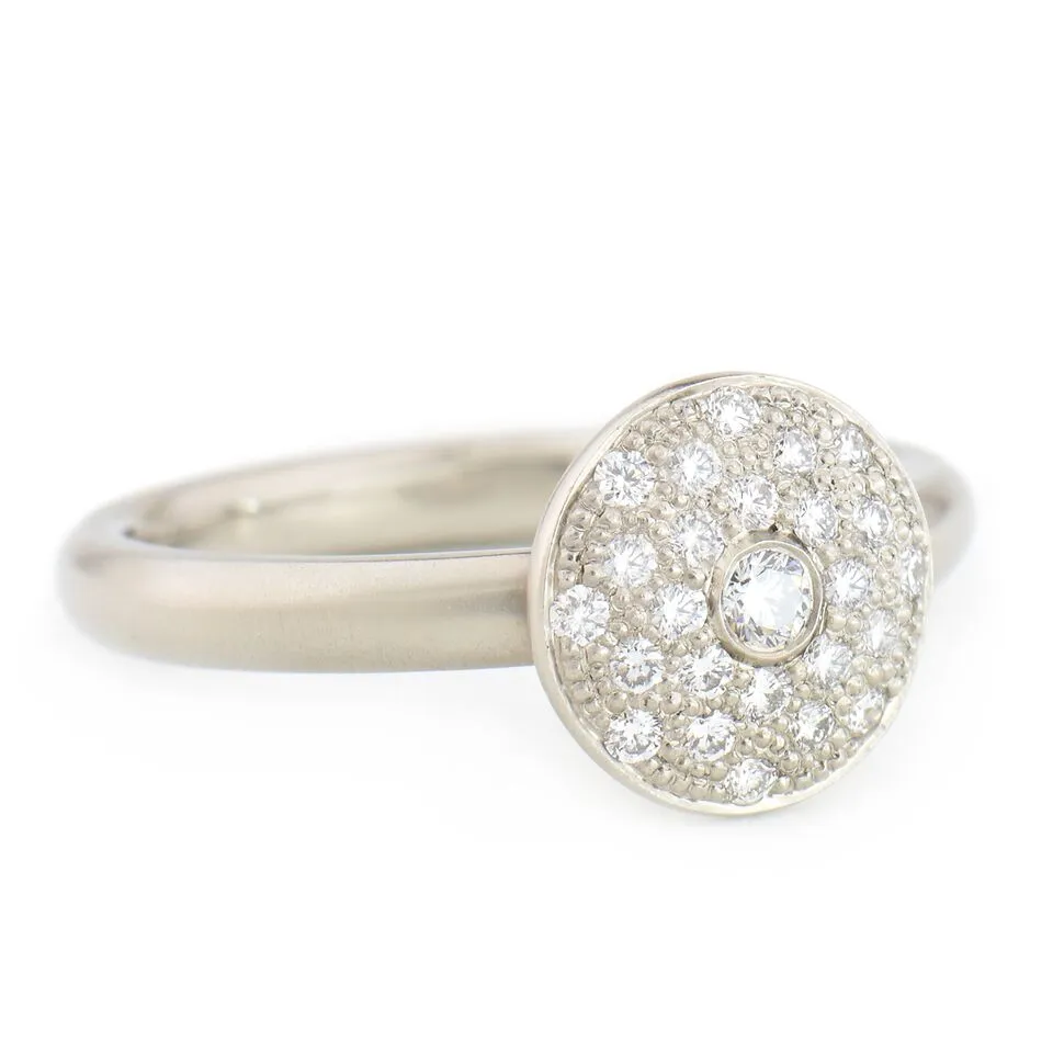 Pave Disc Ring