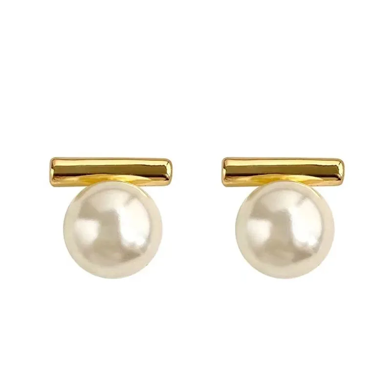 Pearl Bar Earrings