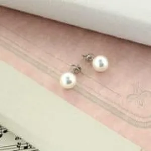 Pearl Stud Earrings