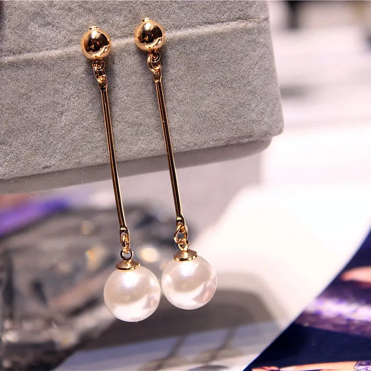 Pearl Tassel Earrings