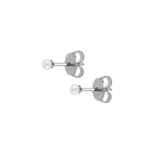 Perlulokkar - Hvítarperlur 3-3.5mm
