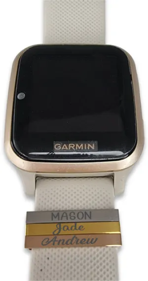 Personalized Rose Gold Plated SS Watch/Strap Slider 20mm
