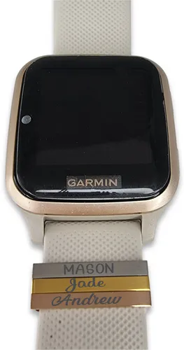 Personalized Rose Gold Plated SS Watch/Strap Slider 20mm