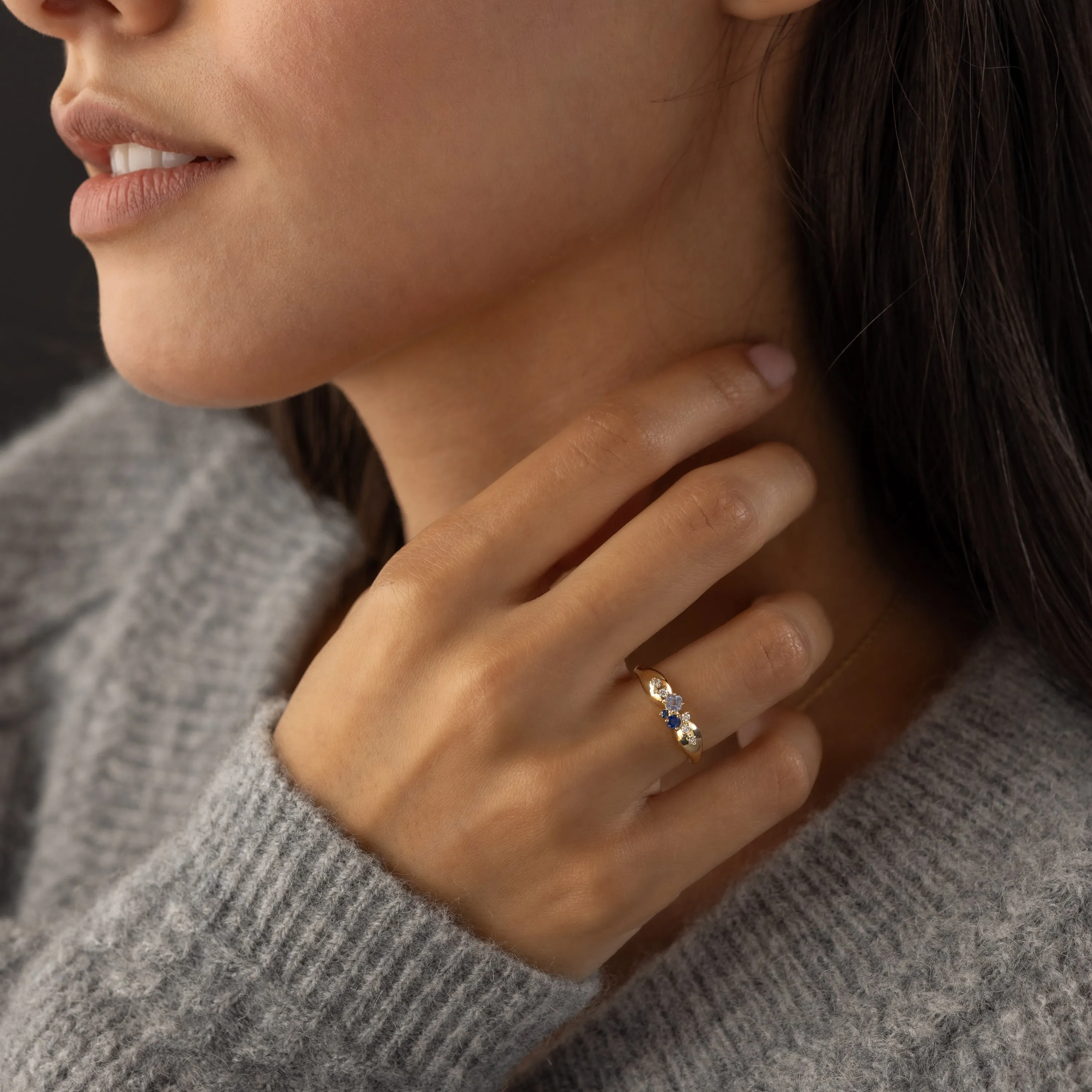 Pinched Band in Lilac