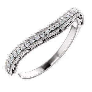 Platinum 1/8 CTW Diamond Band
