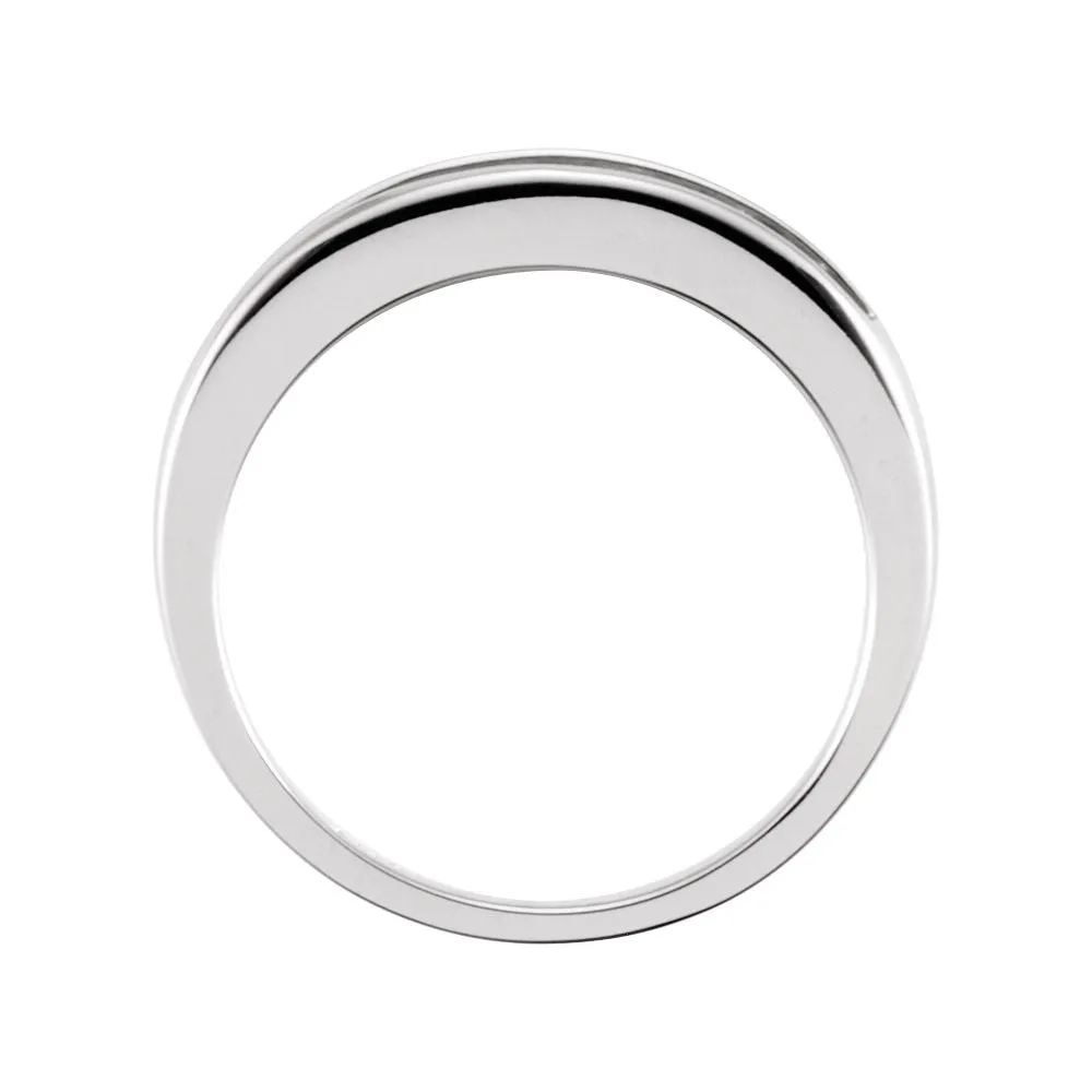 Platinum 3/8 CTW Diamond 7 Stone Anniversary Band, Size 6