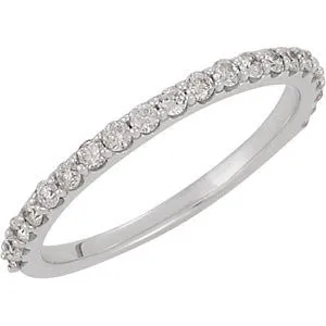 Platinum 3/8 CTW Diamond Band, Size 7