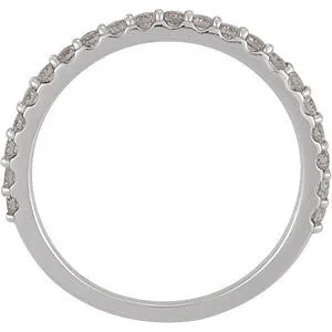 Platinum 3/8 CTW Diamond Band, Size 7