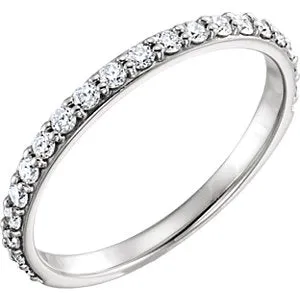 Platinum 3/8 CTW Diamond Band