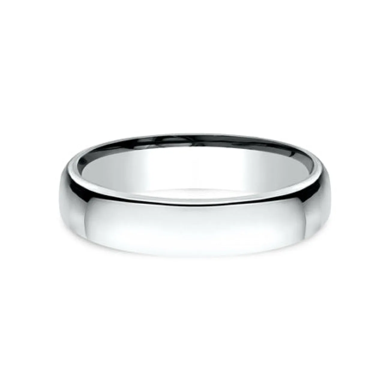 Platinum Euro Dome Comfort Fit 4.5 Wedding Band Ring