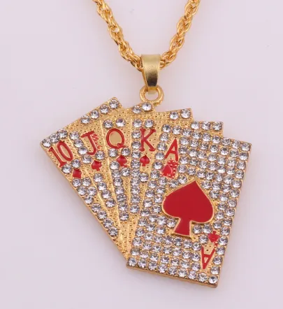 Playing Cards Pendants Necklaces