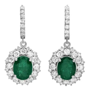 PMI 14W@10.1 62RD3@3.12 2EM@5.14 EMERALD EARRINGS
