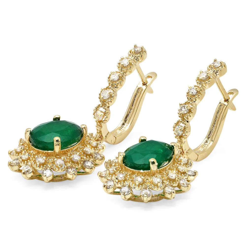 PMI 14Y@7.30 58RD@1.24 2EM@4.86 EMERALD EARRINGS