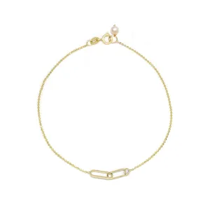 Poppy Finch Double Link Diamond Bracelet
