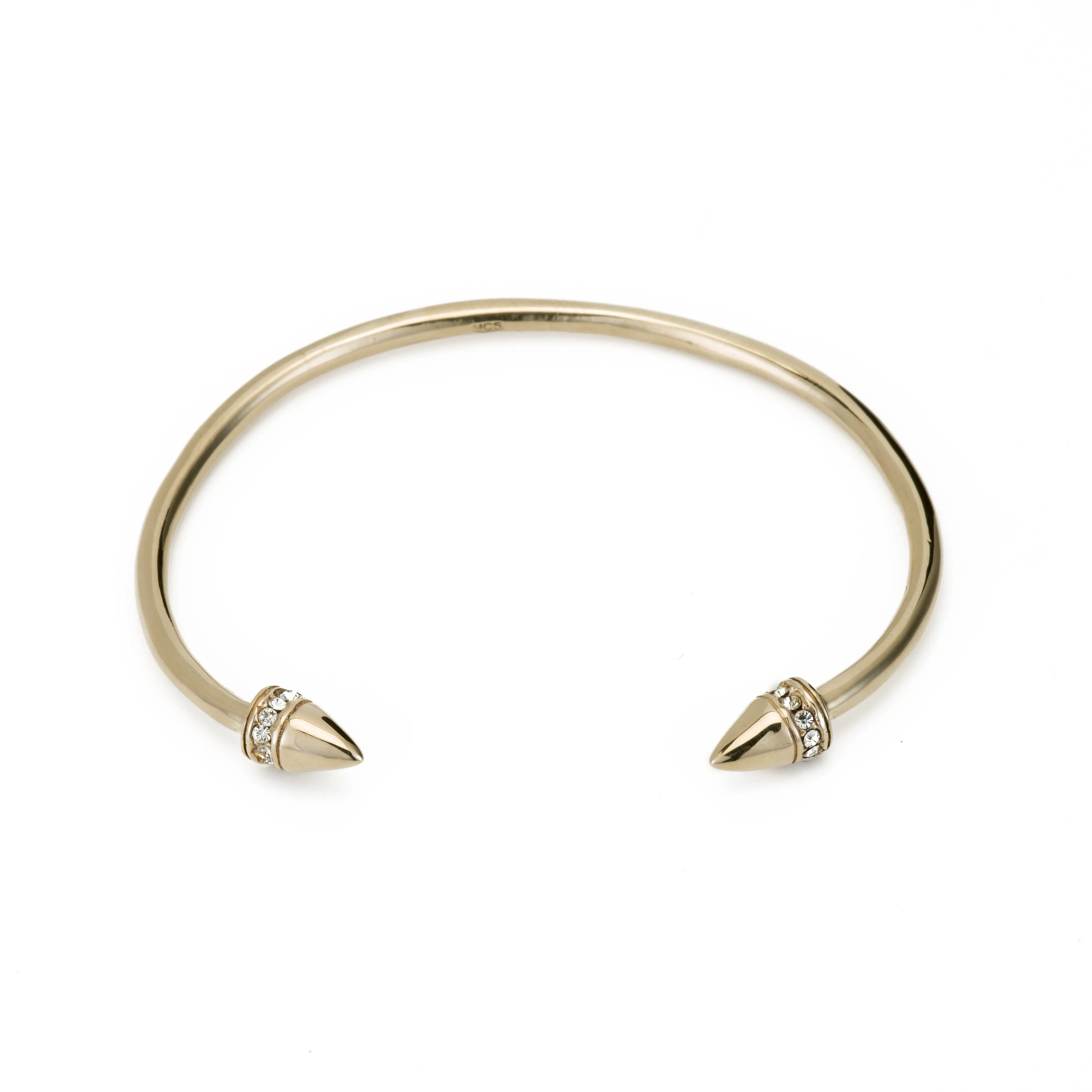 Power Bracelet with Diamond Pavé - Gold