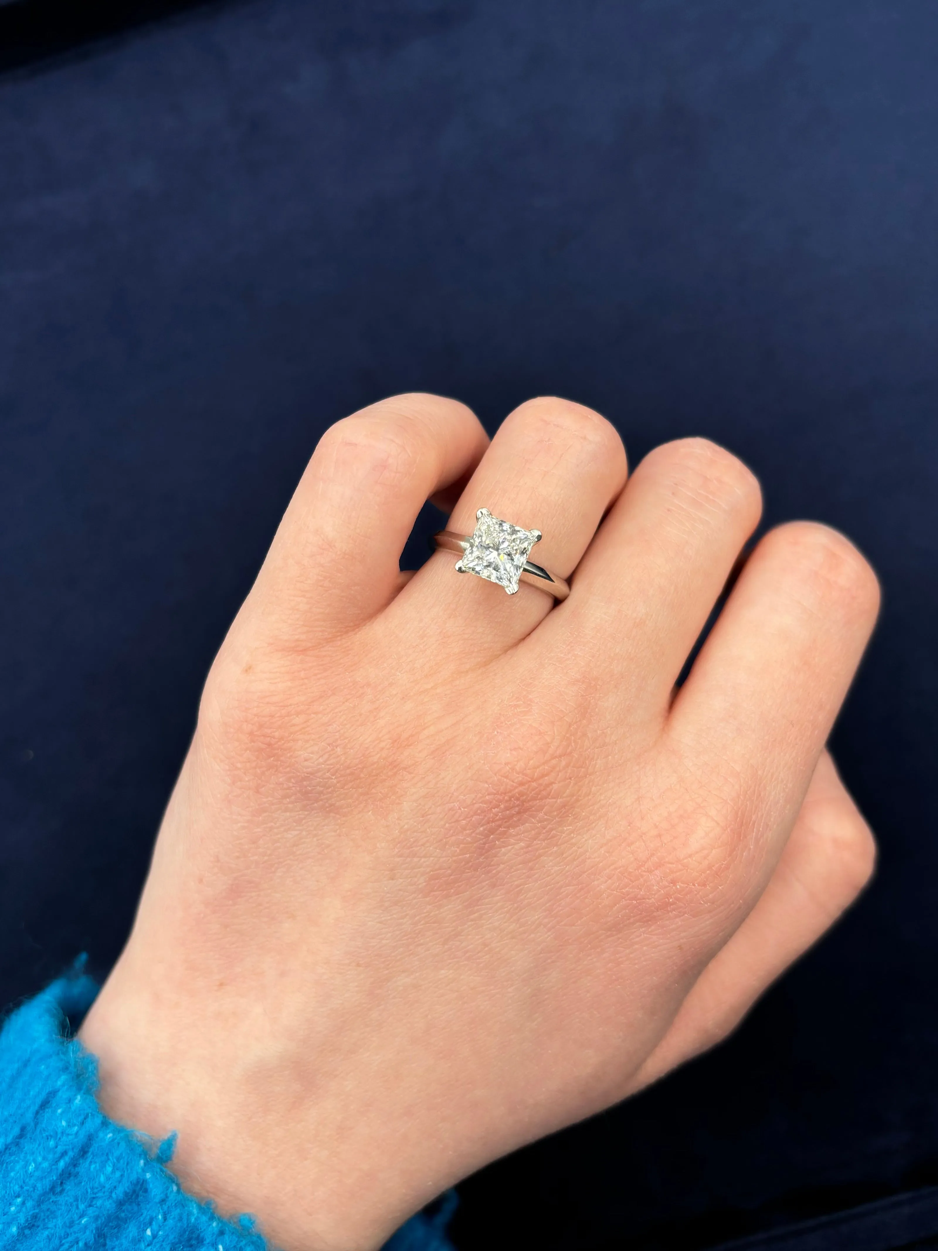 Princess Cut Engagement Ring 2.03 CT