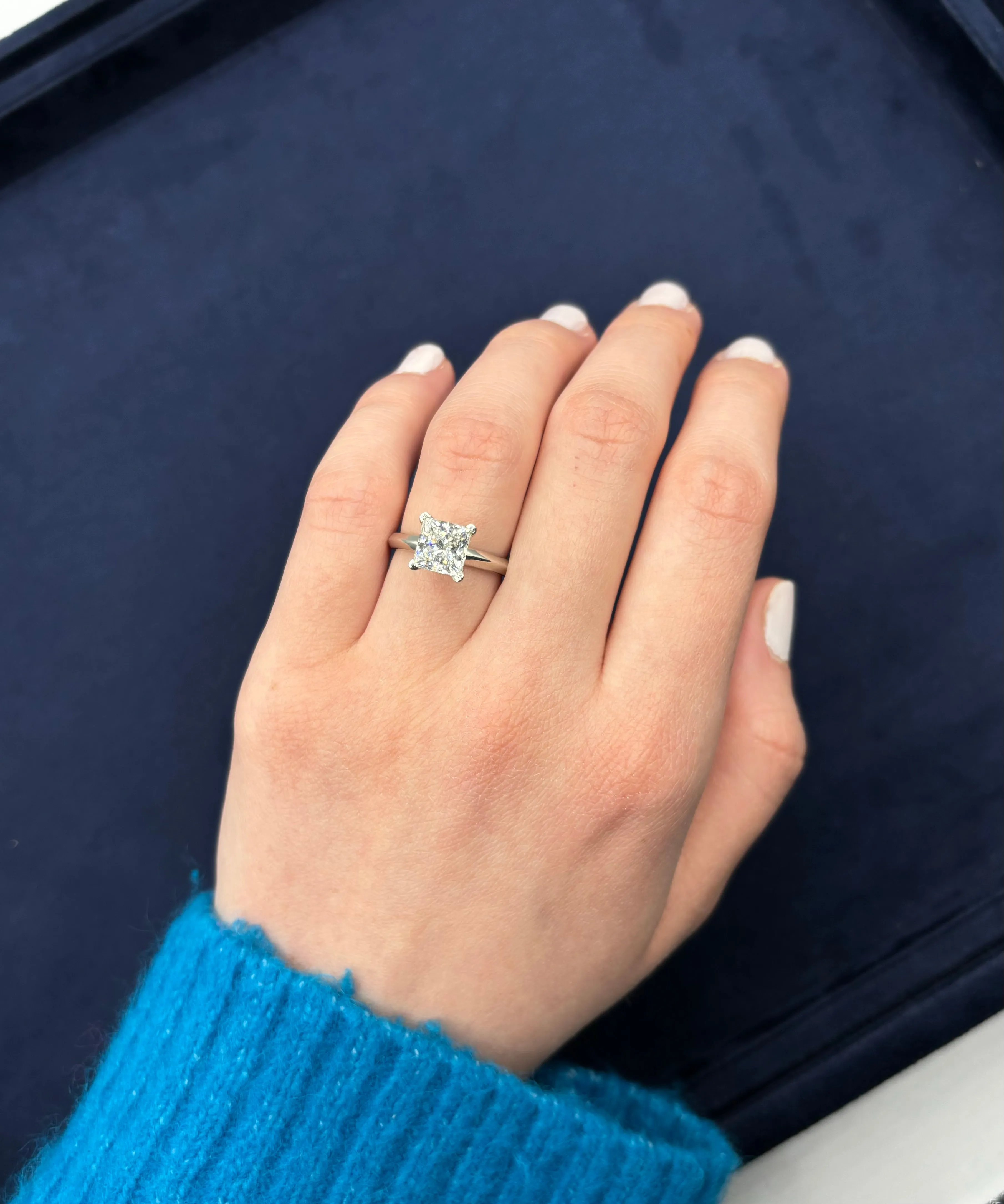 Princess Cut Engagement Ring 2.03 CT