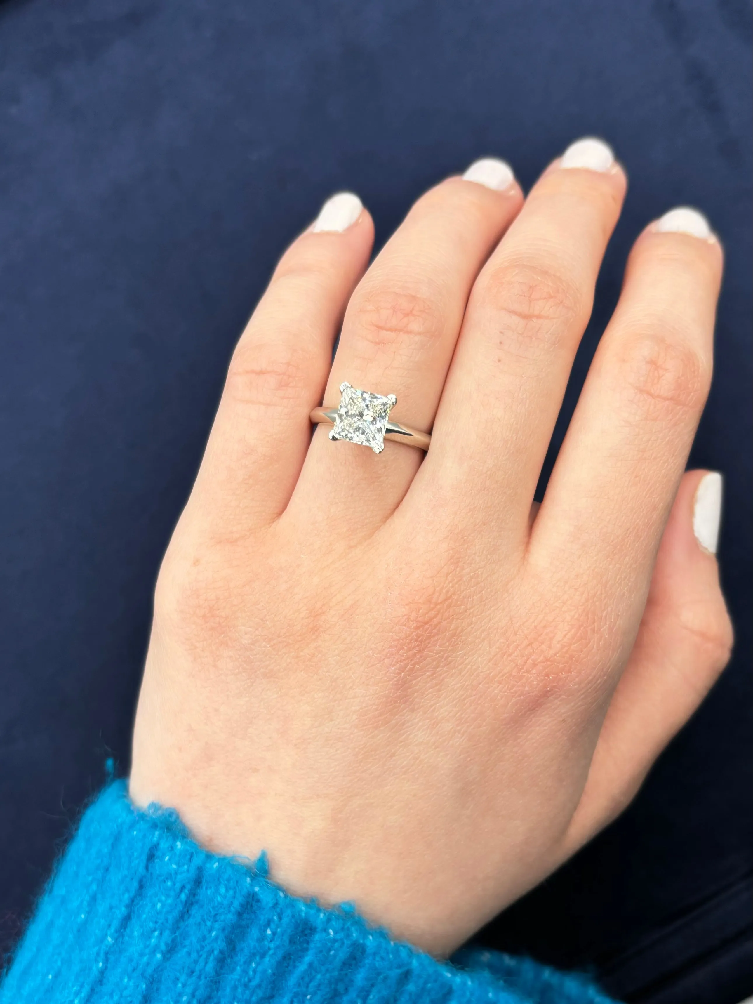 Princess Cut Engagement Ring 2.03 CT