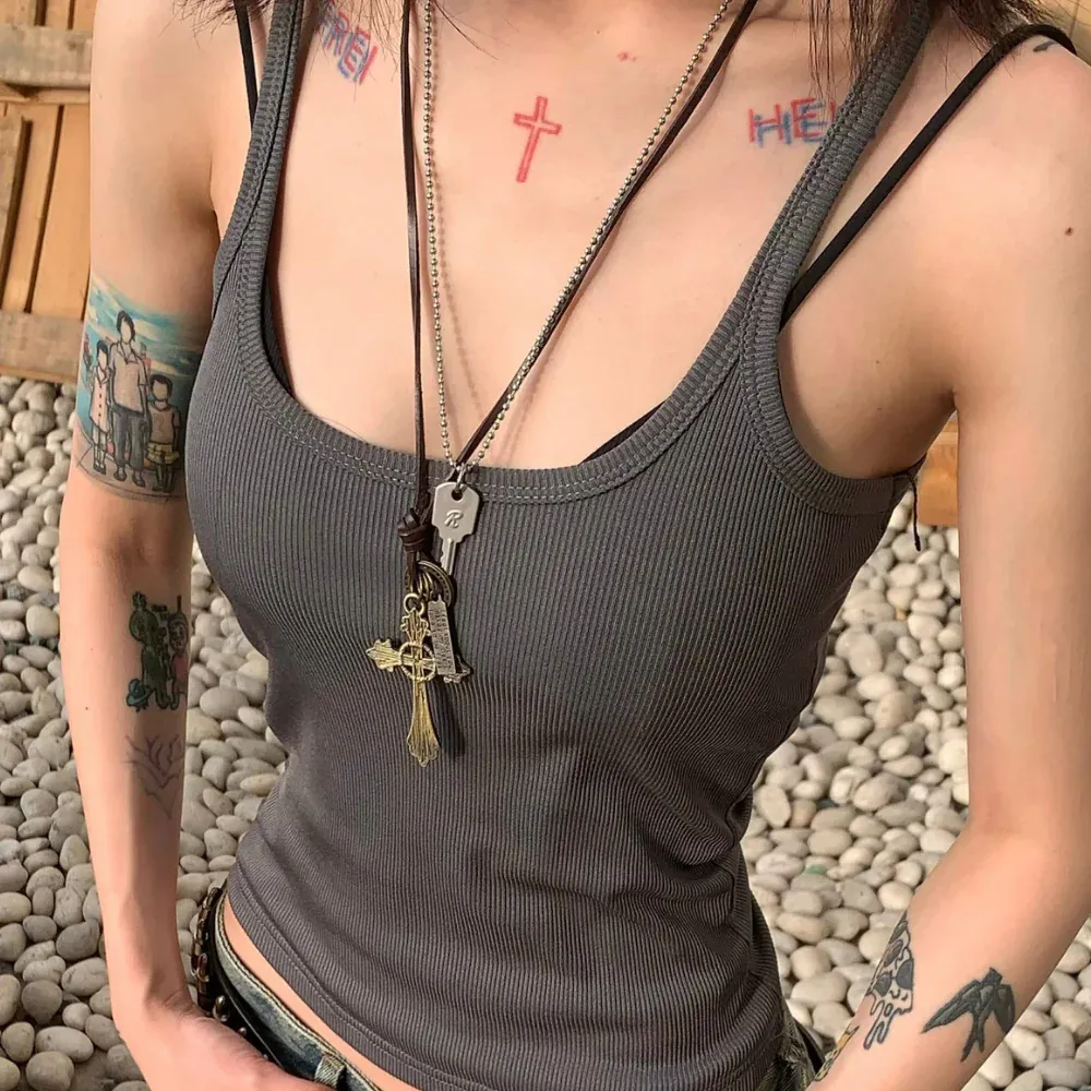 "Cross Pull Leather" Necklaces