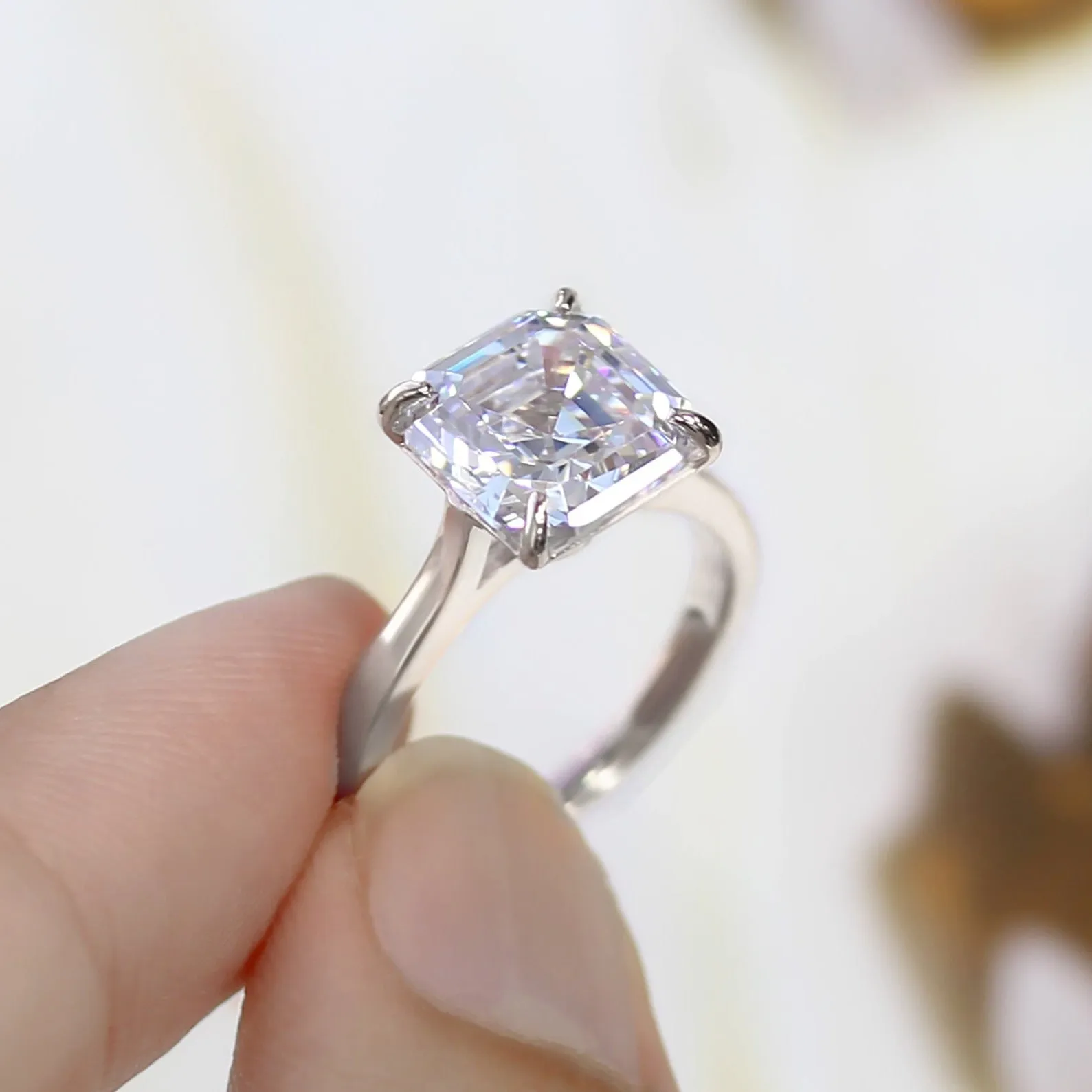 Radiant Asscher Solitaire