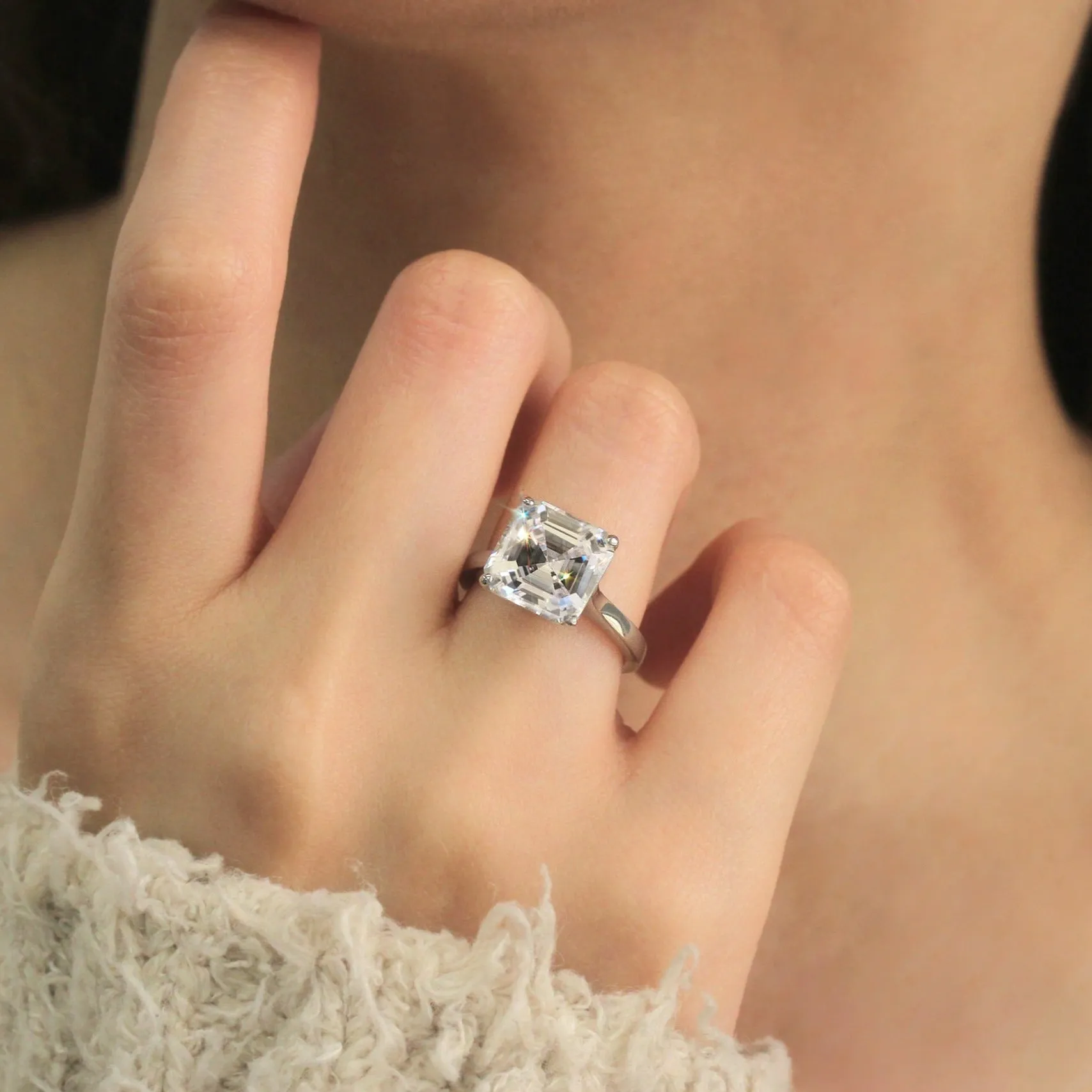 Radiant Asscher Solitaire