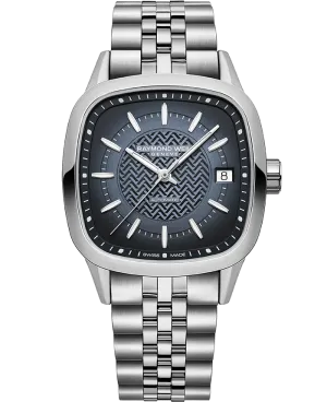 Raymond Weil Freelancer Ladies Square Open Heart Blue on Bracelet