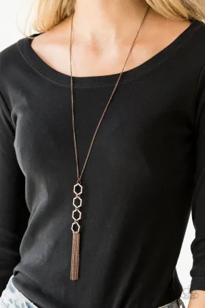 Ready, Set, GEO! Copper Paparazzi Necklace