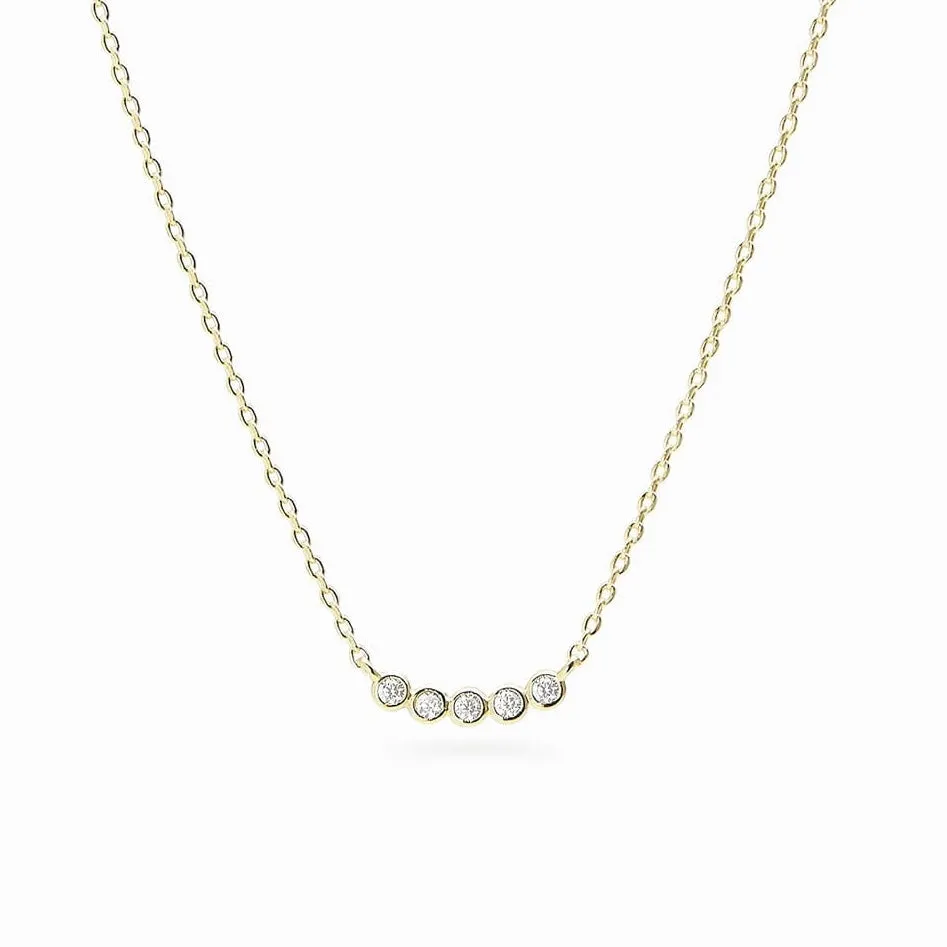 Rhinestone bar necklace