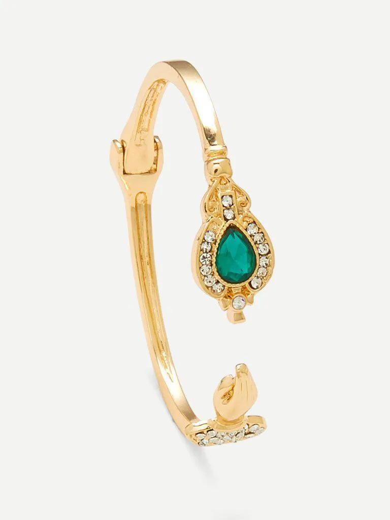 Rhinestone Detail Cuff Bracelet