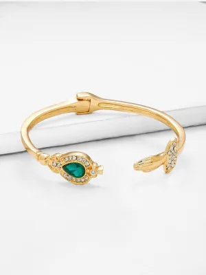 Rhinestone Detail Cuff Bracelet