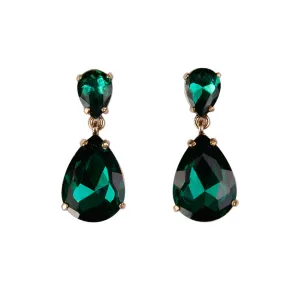 Rhinestone Large Drop Earrings