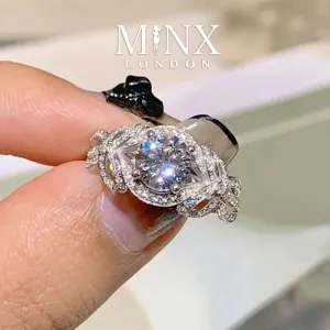 Ribbon Ring | Charm Rings | Diamond Ribbon Ring | Knot Ring | Diamond Bow Ring | Diamond Charm Ring | Bow Ring | Silver Ring | Women Ring
