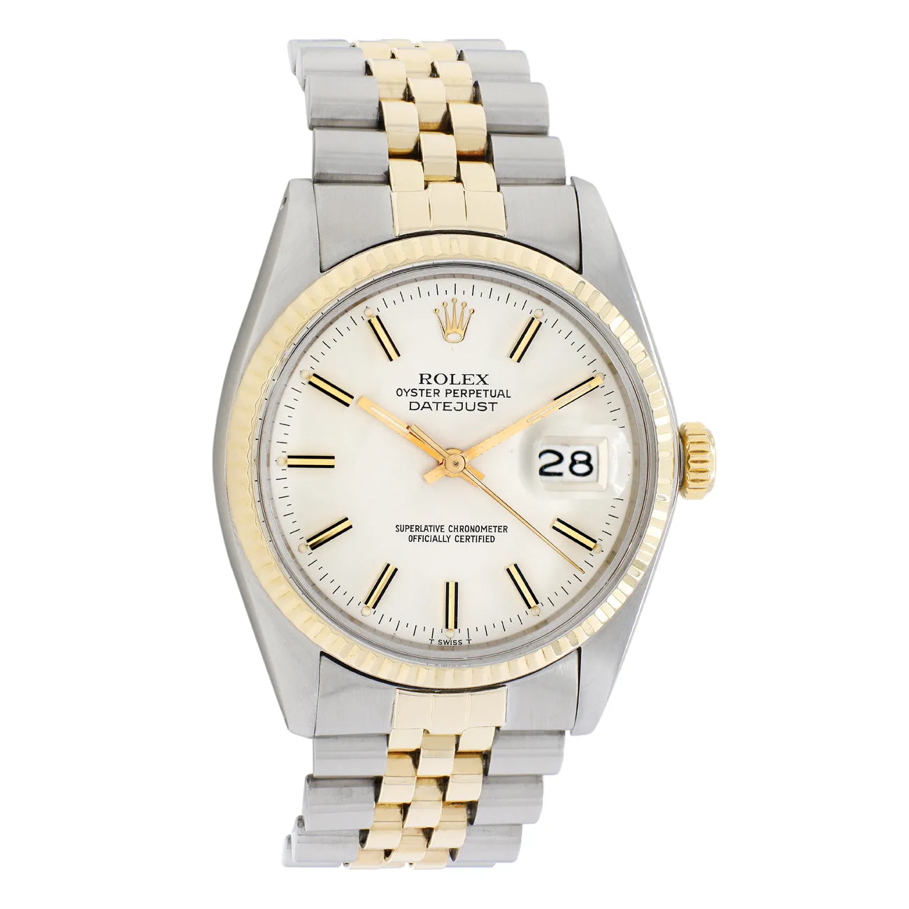 Rolex 18K Yellow Gold Stainless Steel Datejust 36 16013