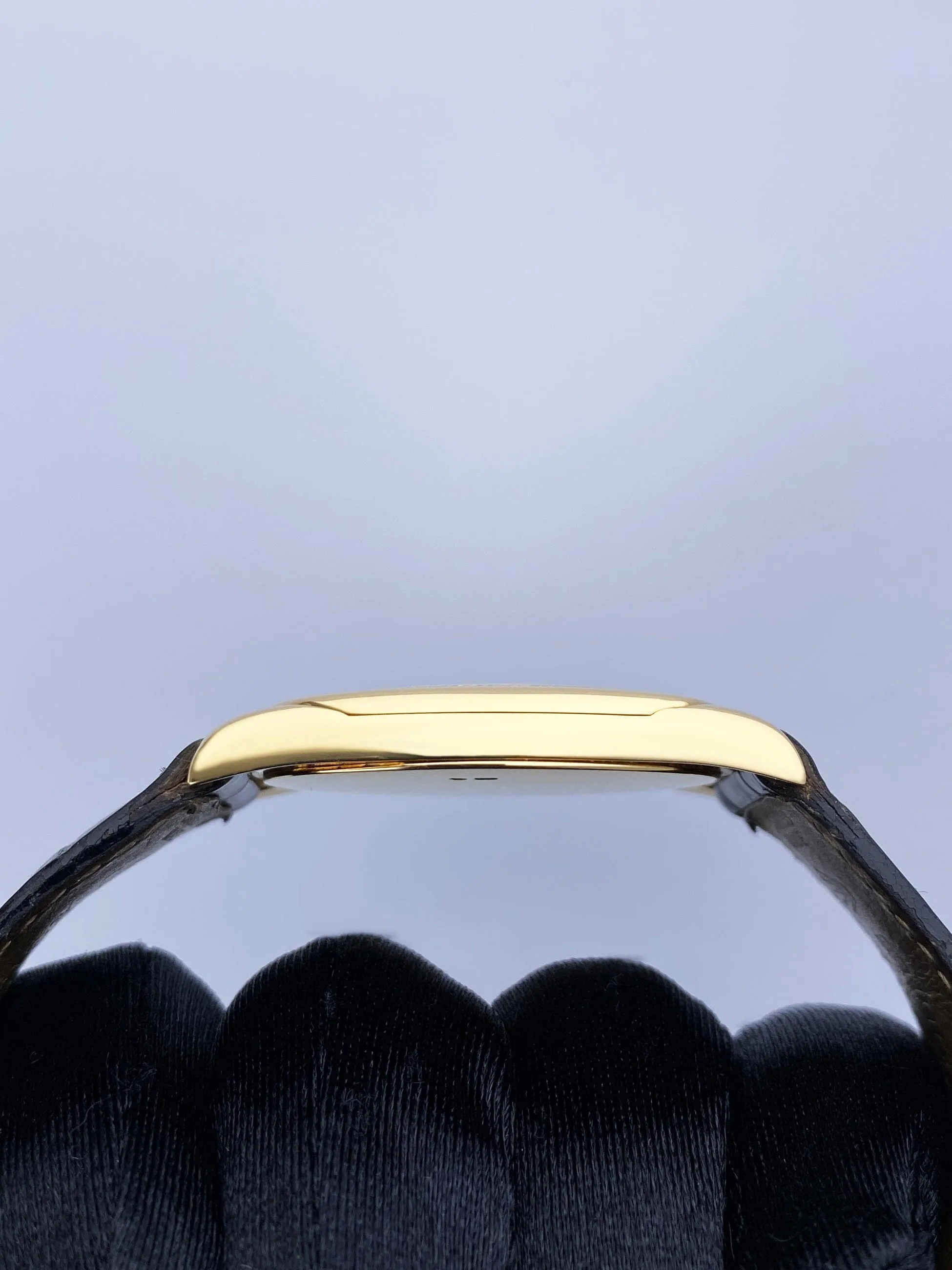 Rolex Cellini Danaos 4233/8 18K Yellow Gold Mens Watch Box Papers
